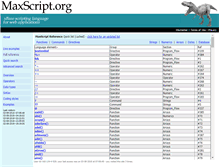 Tablet Screenshot of maxscript.org
